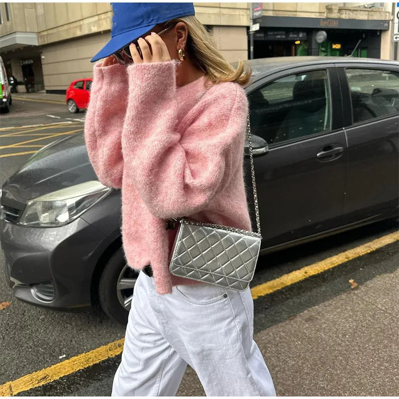 Damen Kuscheliger Oversized-Pullover EB