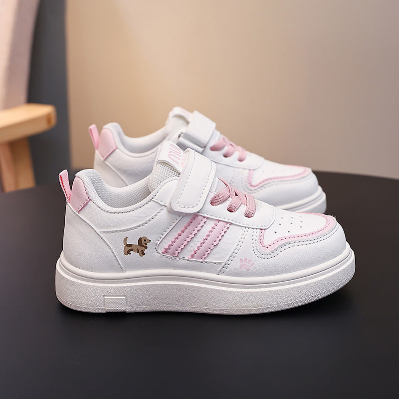 Damen Sneaker mit praktischem Klettverschluss und niedlichem Tiermotiv EB