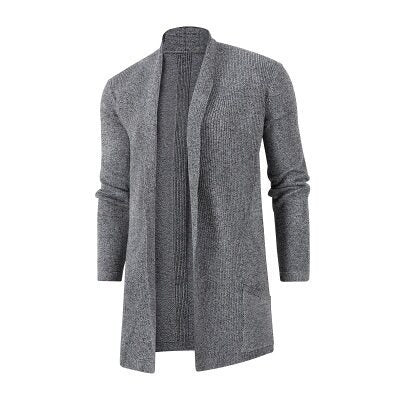 Herren Strickjacke mit offenem Schnitt und praktischen Taschen EB