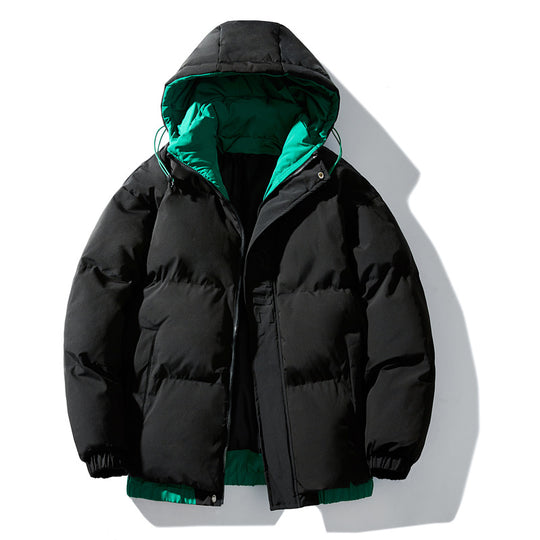 Damen isolierte Winterjacke mit künstlerischem Print und verstellbarem Kapuzensystem EB