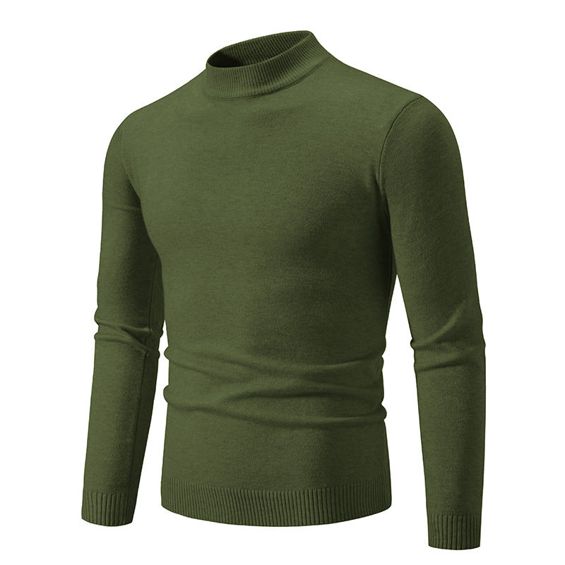 Herren modischer Rollkragenpullover aus feiner Strickqualität EB