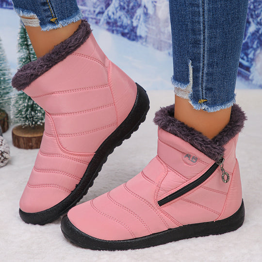 Damen Thermo-Winterstiefel mit kuscheligem Innenfutter und seitlichem Reißverschluss EB