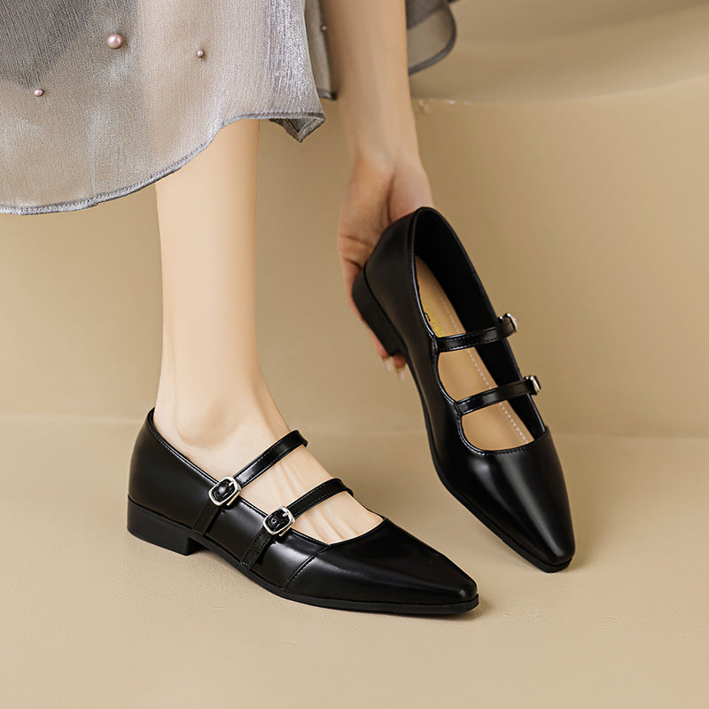 Damen elegante Slingback-Ballerinas mit modischen Riemchen und komfortabler Innensohle EB