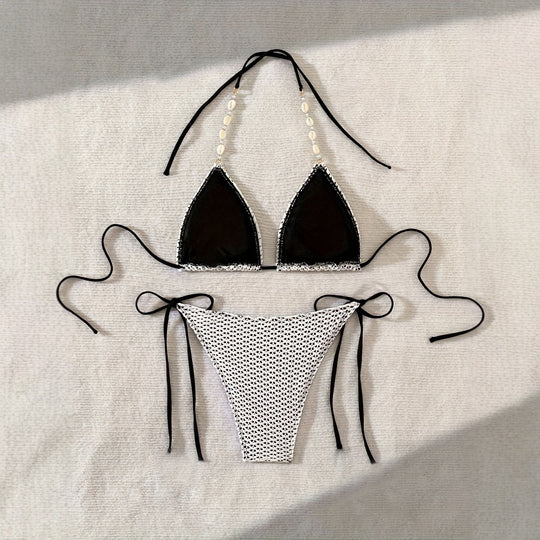 Damen Triangel-Bikini mit Muscheldetails EB