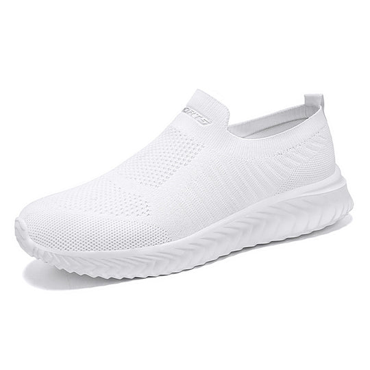 Damen Leichte Slip-On Freizeitschuhe mit atmungsaktivem Strickdesign EB
