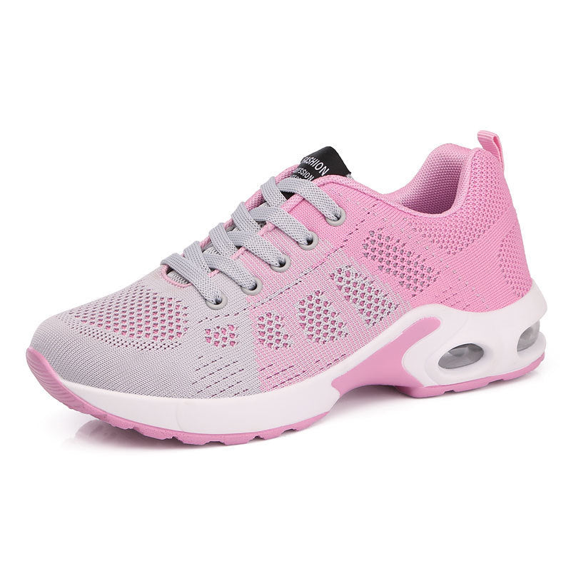 Damen atmungsaktive Strick-Sneaker mit Luftkammer-Zwischensohle und gepolstertem Einstieg EB