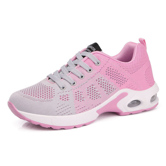 Damen atmungsaktive Strick-Sneaker mit Luftkammer-Zwischensohle und gepolstertem Einstieg EB