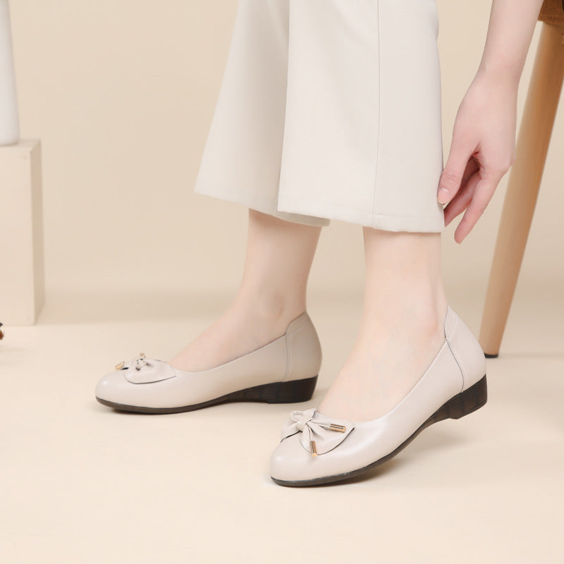 Damen Ballerinas mit elegantem Knoten-Detail und ausgesprochen komfortabler Sohle EB