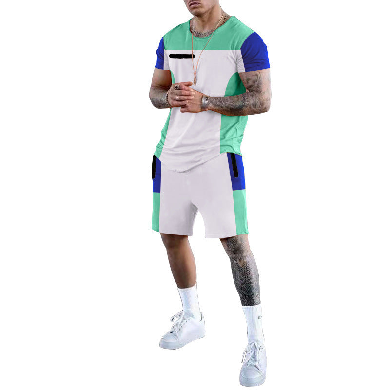 Herren Sportliches Freizeit-Set mit atmungsaktivem Design und praktischen Taschen EB
