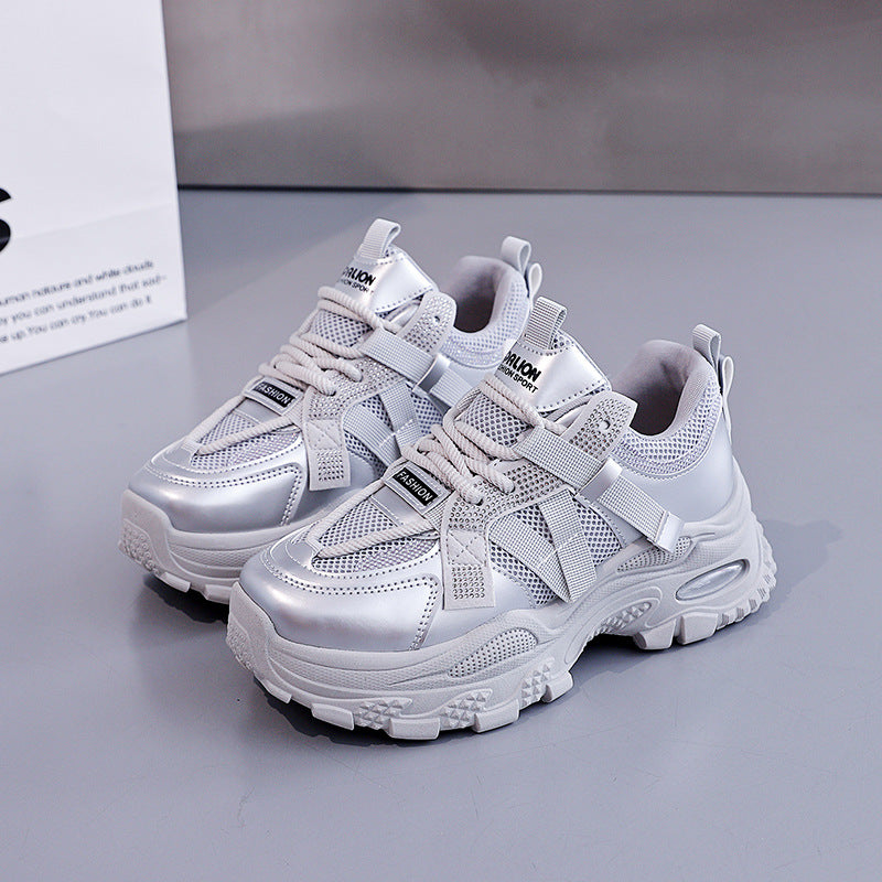 Damen Sportliche Sneakers mit atmungsaktiven Einsätzen EB