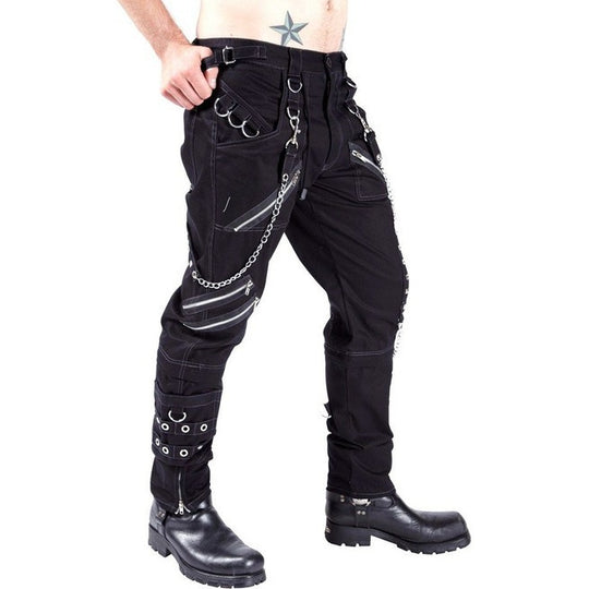 Herren Cargo-Hose mit Ketten-Details und praktischen Taschen EB
