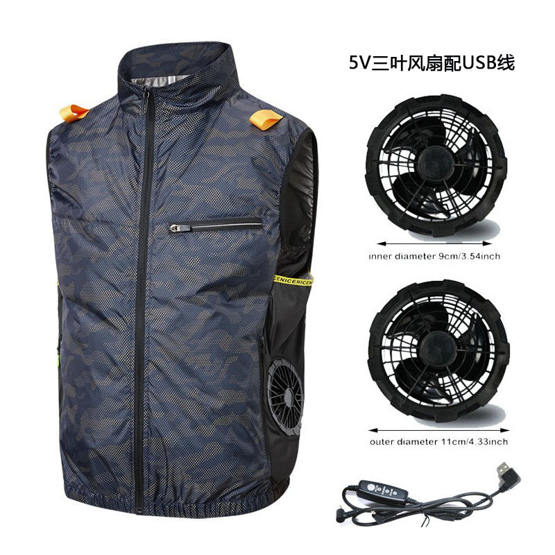 Herren innovative Outdoor-Weste mit integrierter Kühltechnologie R&B