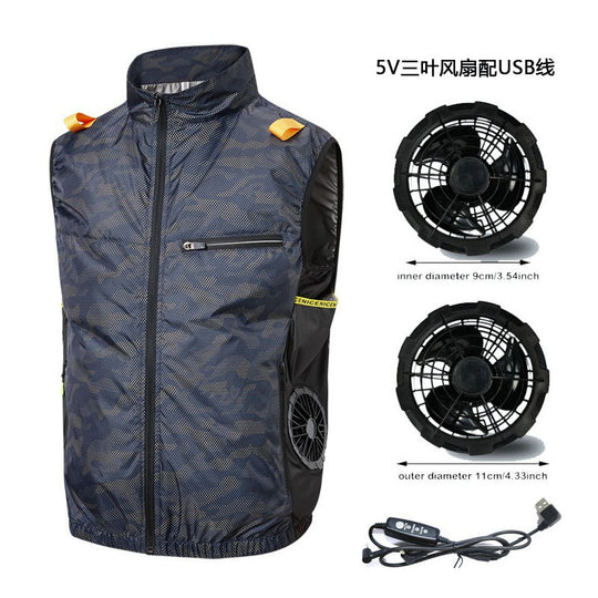 Herren innovative Outdoor-Weste mit integrierter Kühltechnologie R&B