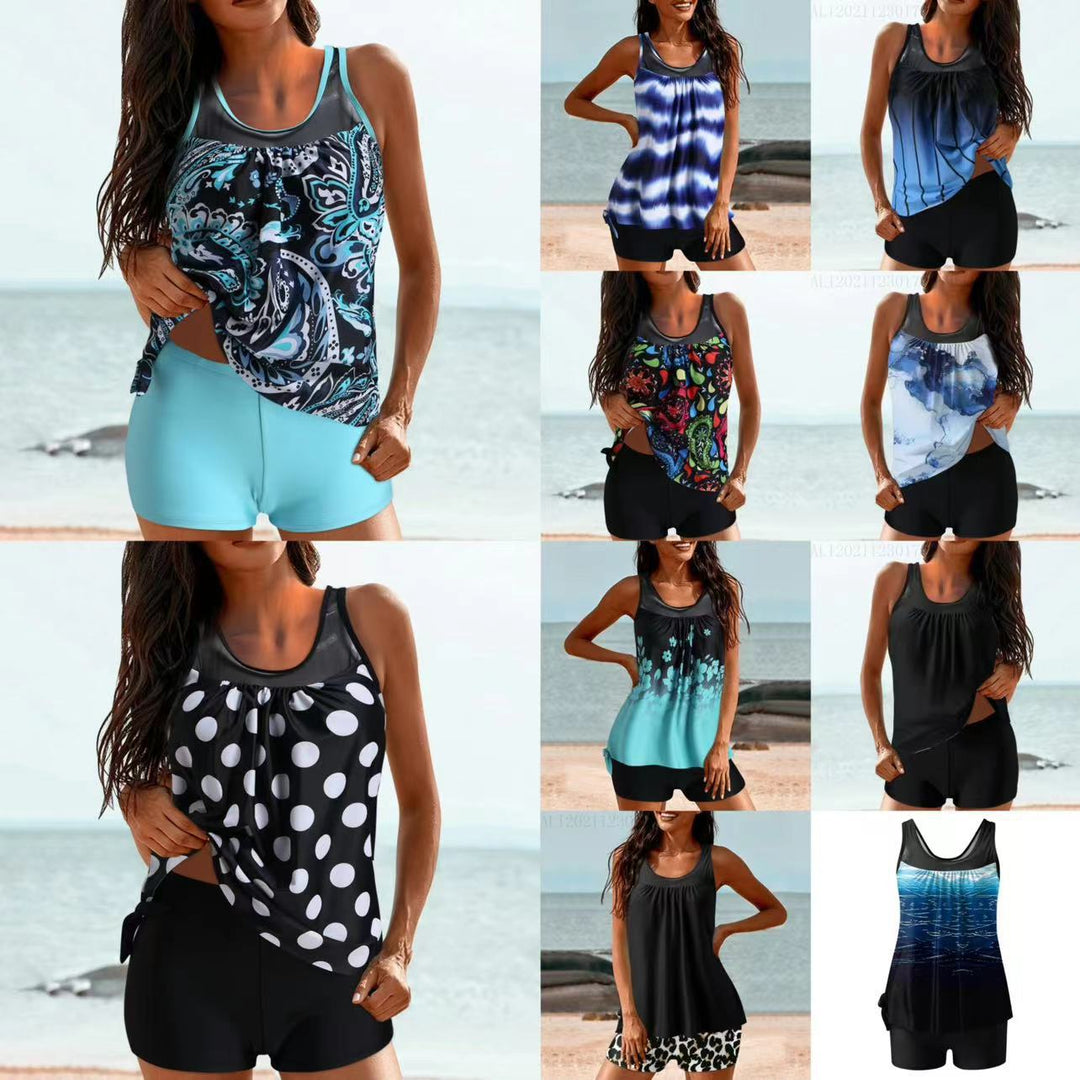 Damen Sportliches Strandoutfit mit modischer Raffung EB