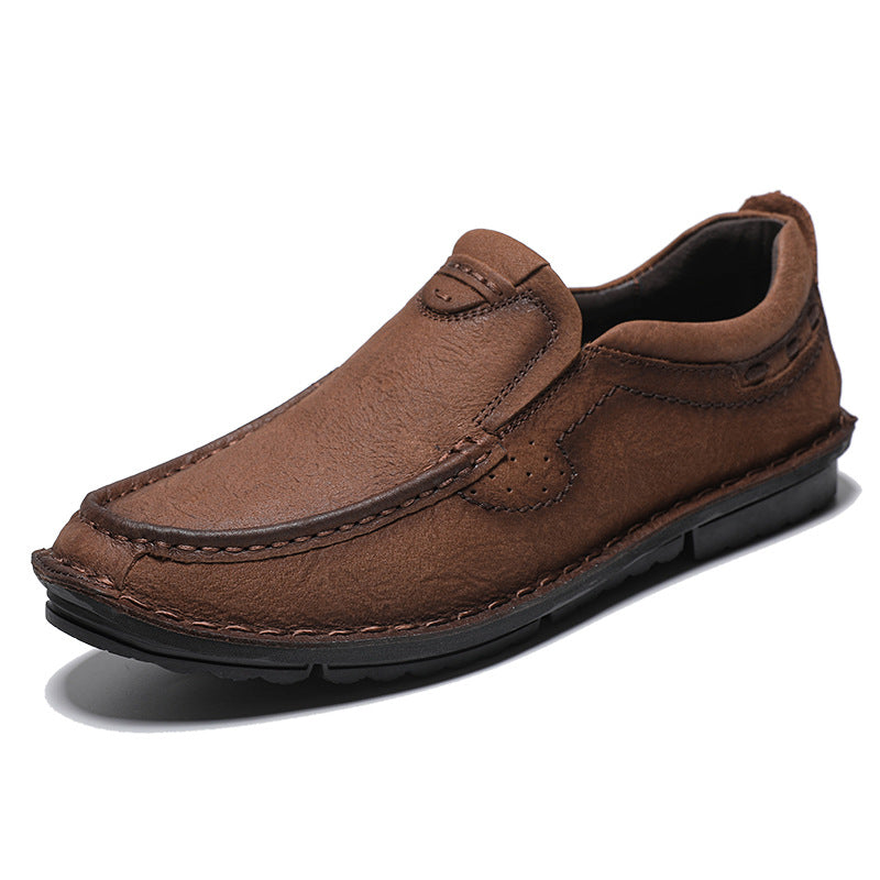 Herren elegante Slipper aus hochwertigem Leder mit weichem Innenfutter EB
