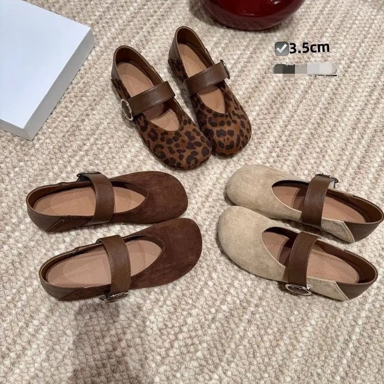 Damen Elegante Ballerinas mit modischem Riemen-Detail und bequemer Innensohle EB