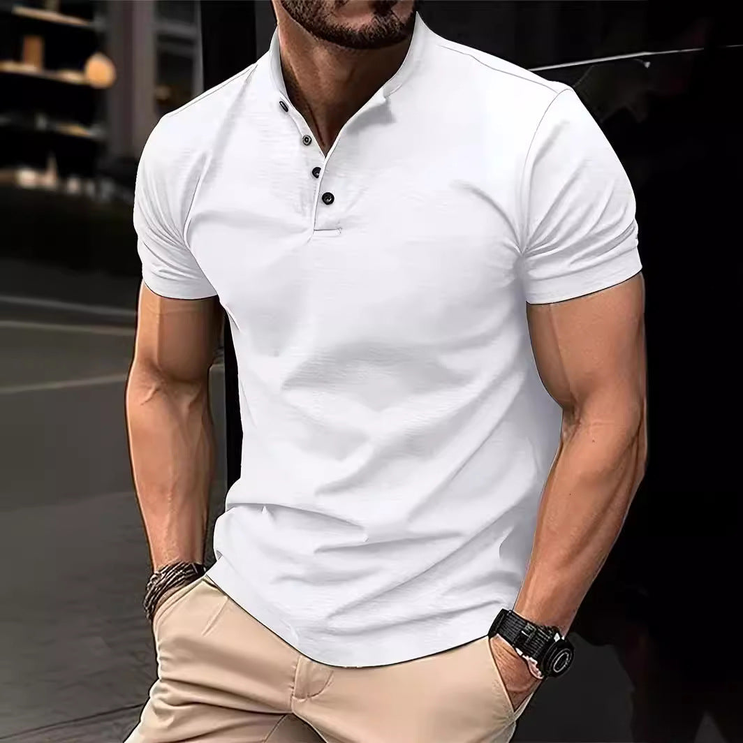 Herren Polohemd mit Knopfleiste und Kurzarm EB