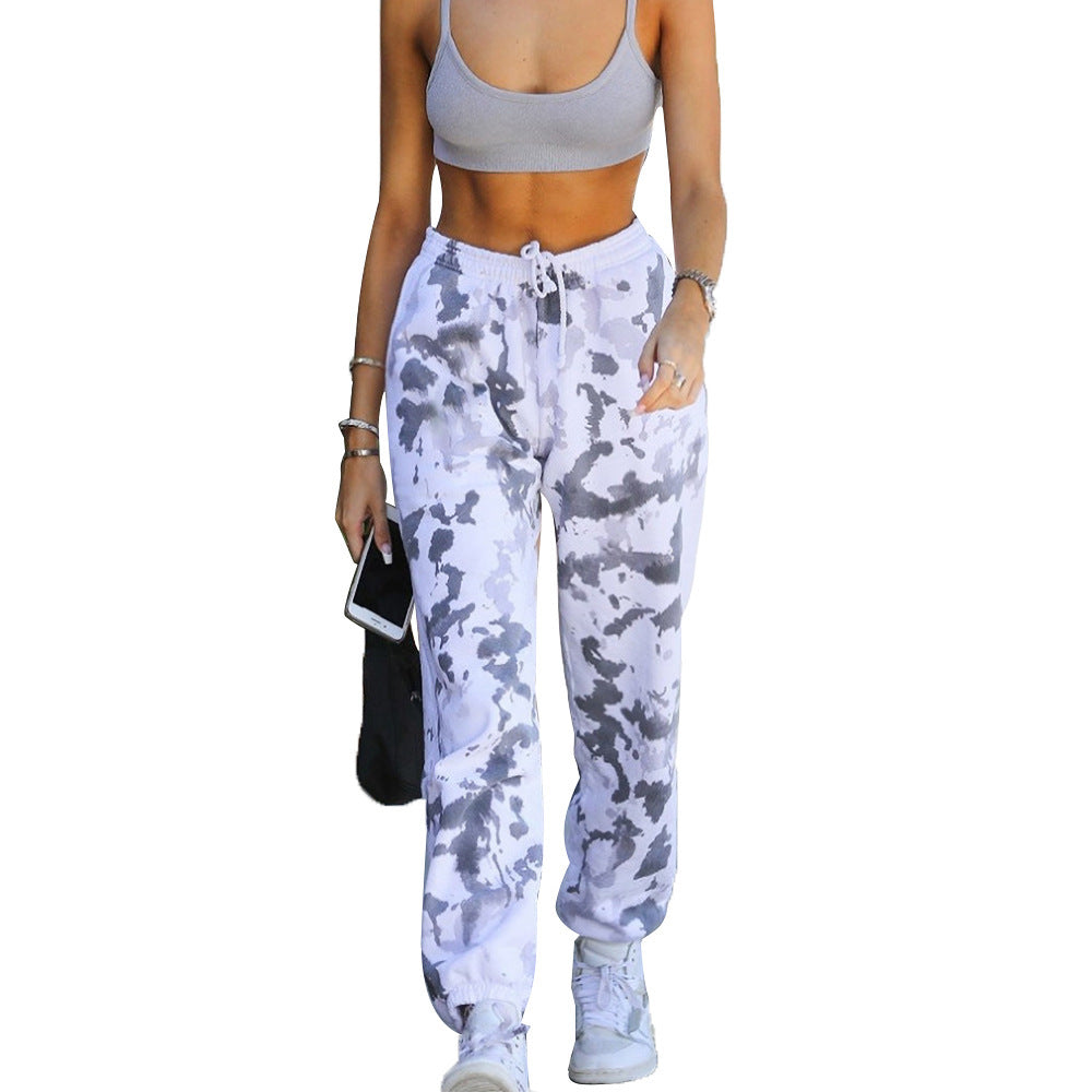Damen modische Sporthose mit modischem Farbverlauf EB