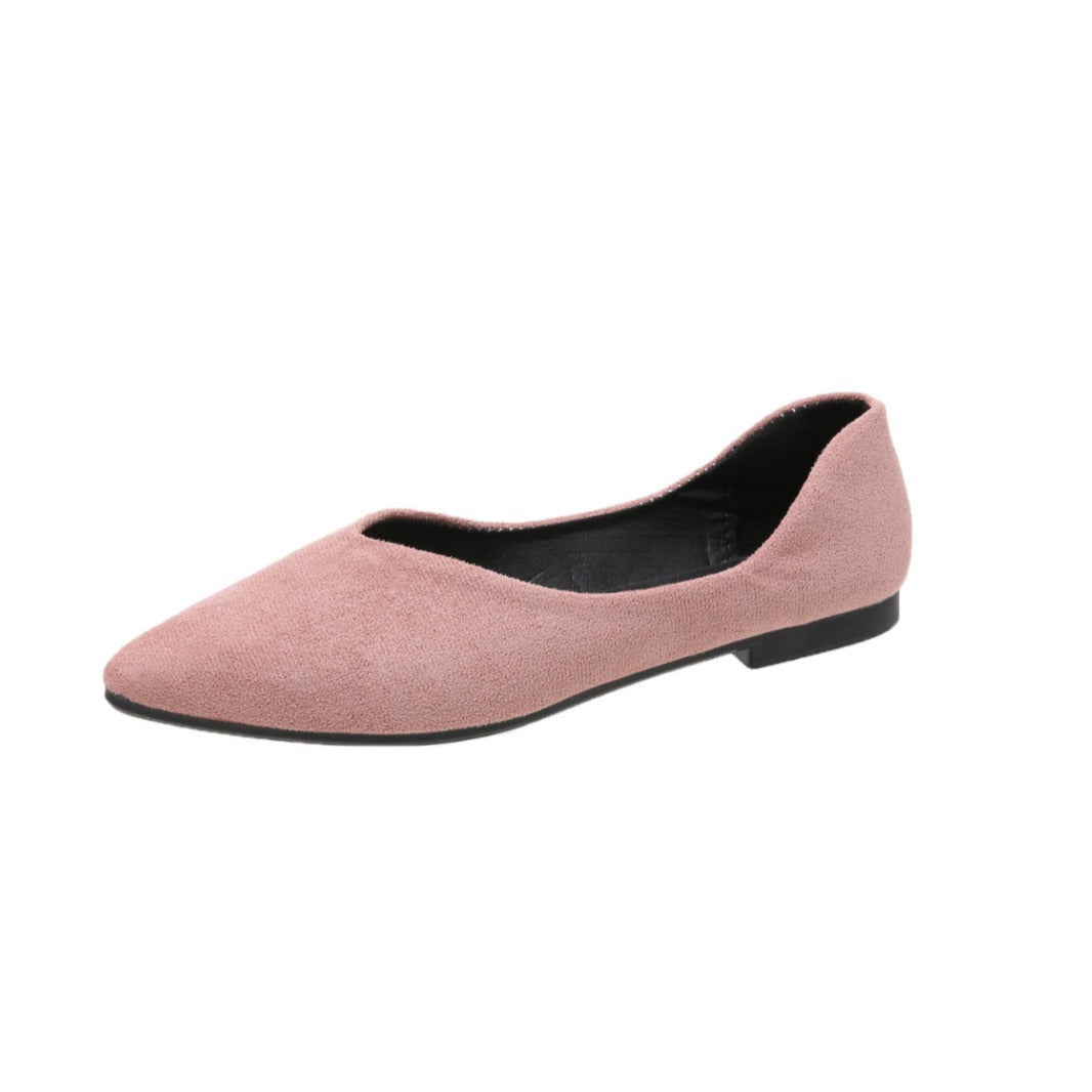 Damen Ballerinas im eleganten, minimalistischen Design mit spitzer Zehenpartie EB