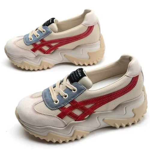 Damen Chunky Sneakers mit ergonomischem Sohlenprofil und atmungsaktivem Obermaterial EB