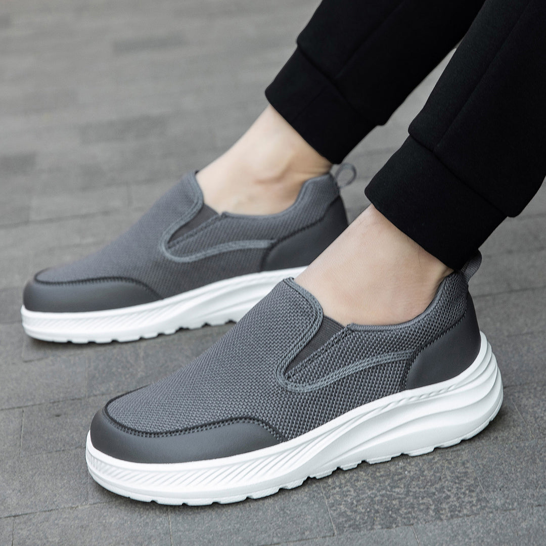 Damen Slip-On Freizeitsneaker mit atmungsaktiver Mesh-Oberfläche und rutschfester Sohle EB