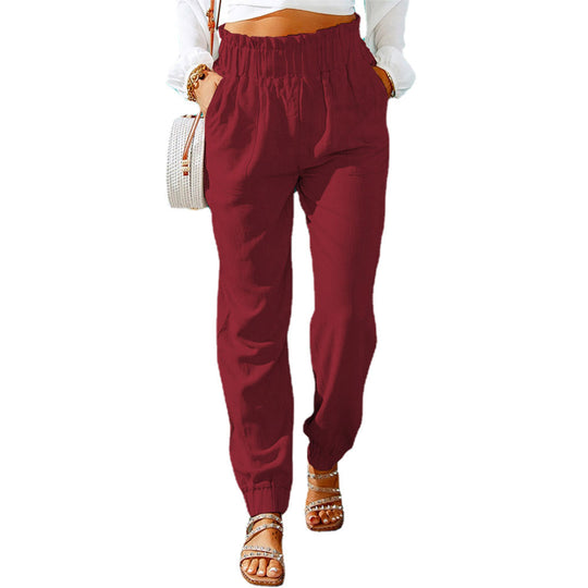 Damen Maßgeschneiderte Elastische Taillenhose EB