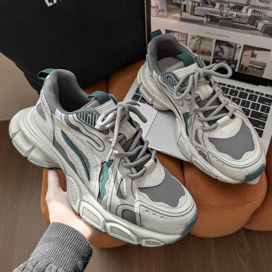 Damen Sportliche Chunky Sneakers mit atmungsaktiver Mesh-Oberfläche und robuster Sohle EB