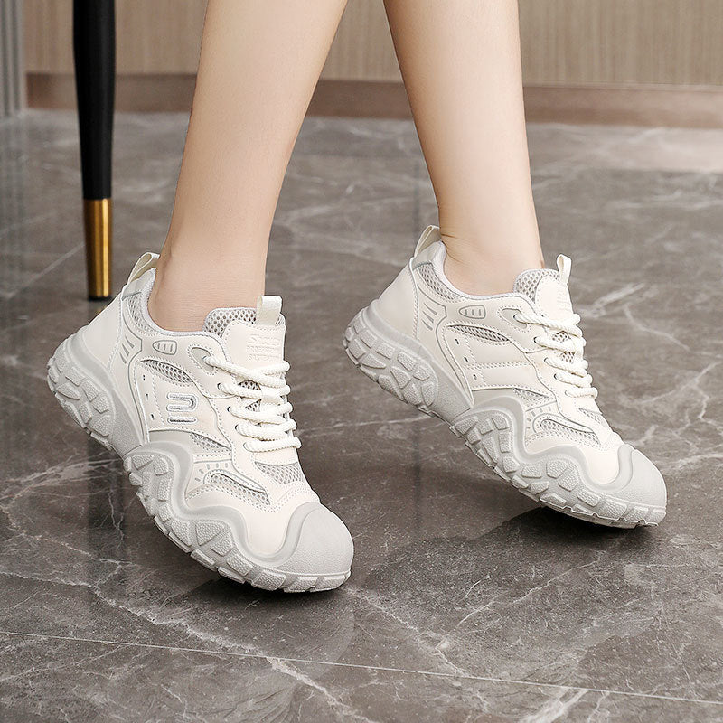 Damen Sportliche Sneakers mit atmungsaktivem Mesh-Obermaterial und strapazierfähiger Laufsohle EB