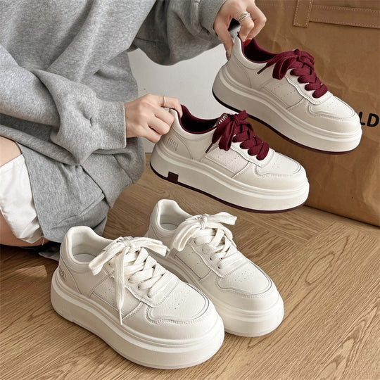 Damen Plateau Sneakers mit ergonomischer Dämpfung und sportlichem Design EB