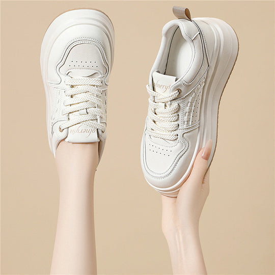 Damen Plateau-Sneaker mit dämpfender Sohle und atmungsaktivem Obermaterial EB