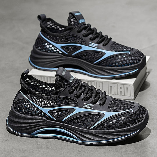 Damen leichte Sport Sneakers mit atmungsaktivem Mesh-Obermaterial und dämpfender Sohle EB