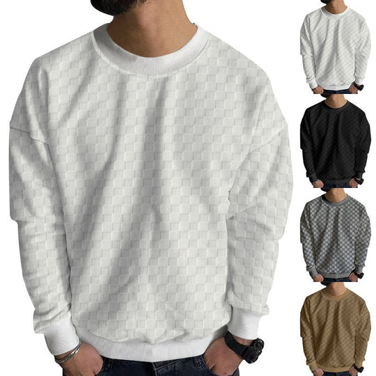 Herren Strickpullover mit strukturiertem Design und bequemem Schnitt EB