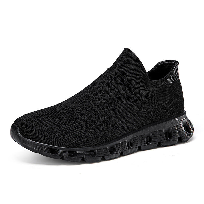 Damen Bequeme Slip-On Sneakers mit atmungsaktivem Obermaterial und dämpfender Sohle EB