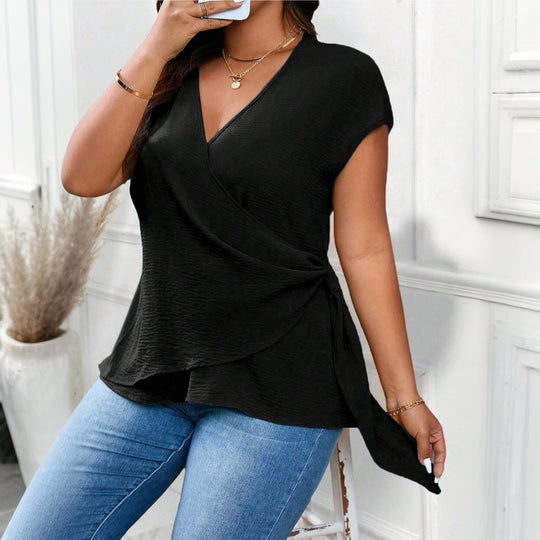 Damen Wickelbluse EB