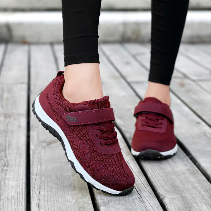 Damen Sportliche Freizeitschuhe mit verstellbarem Klettverschluss und rutschfester Sohle EB