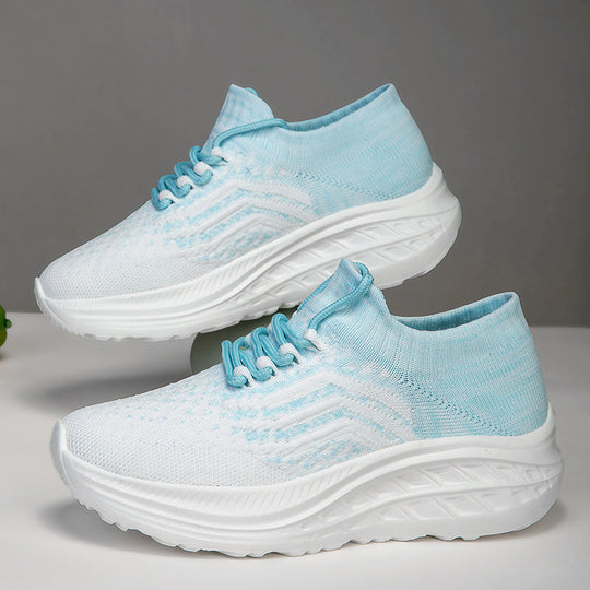 Damen Sportliche und atmungsaktive Sneakers mit elastischem Obermaterial EB