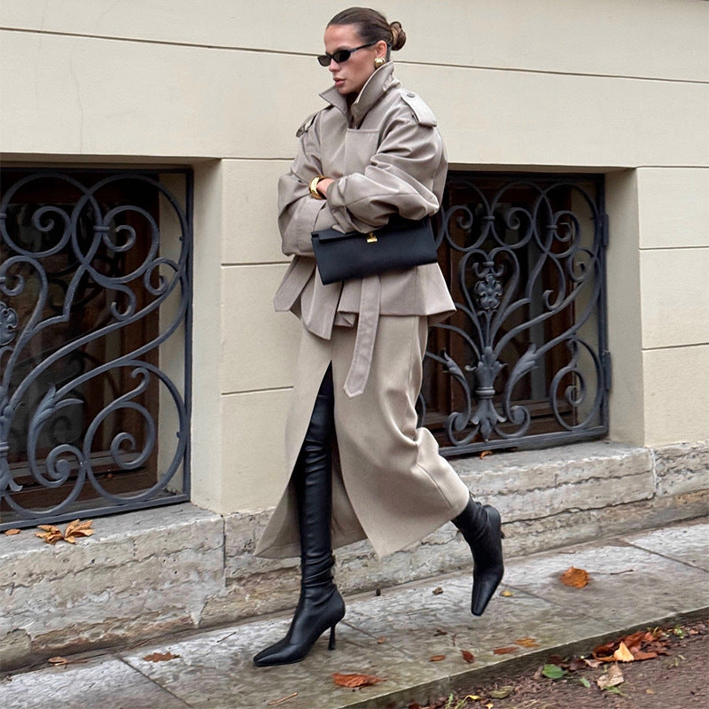 Damen modische Trenchcoat EB