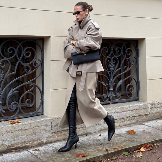 Damen modische Trenchcoat EB