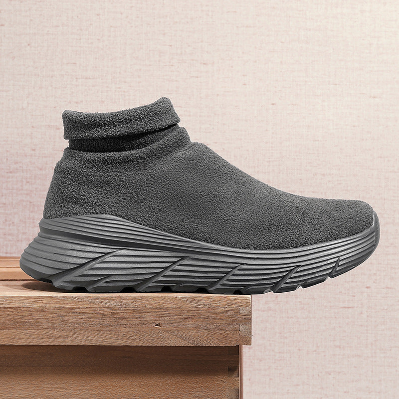 Damen Sportliche Strick-Sneaker mit hochelastischem Knöchelabschluss und rutschfester Sohle EB