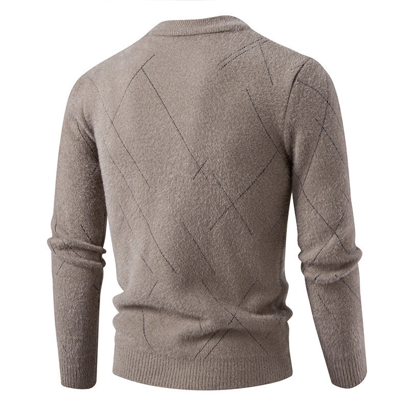 Herren Rollkragenpullover mit eleganter Struktur und feinem Material EB