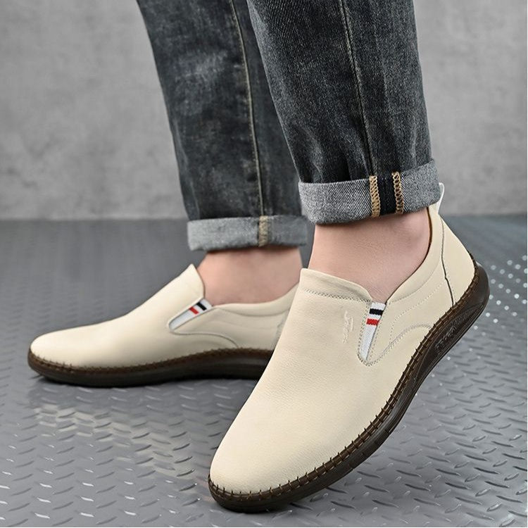 Damen Elegante Slip-On Schuhe aus weichem Leder EB