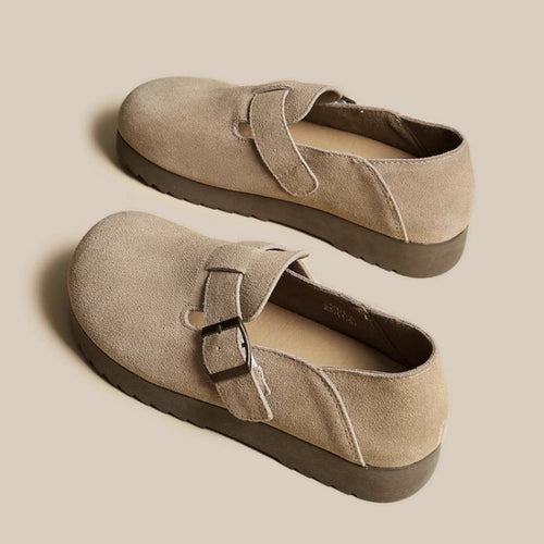 Damen Komfortable Clogs mit modischem Schnallenverschluss EB
