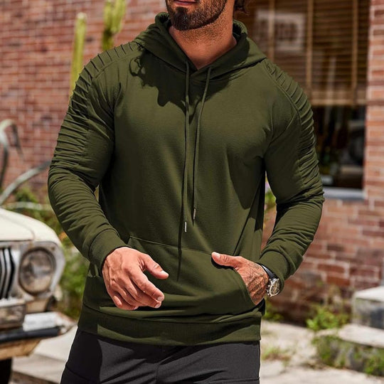 Herren Sport-Hoodie mit innovativer Textur und funktionalem Schnitt EB