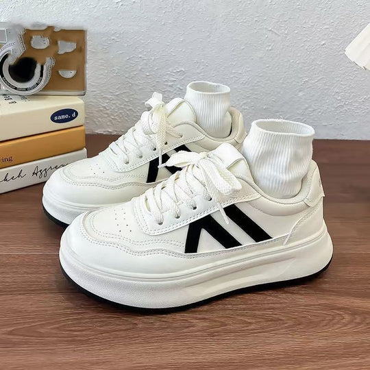 Damen modische Sneakers mit atmungsaktiver Strick-Oberfläche und trendiger Sohle EB