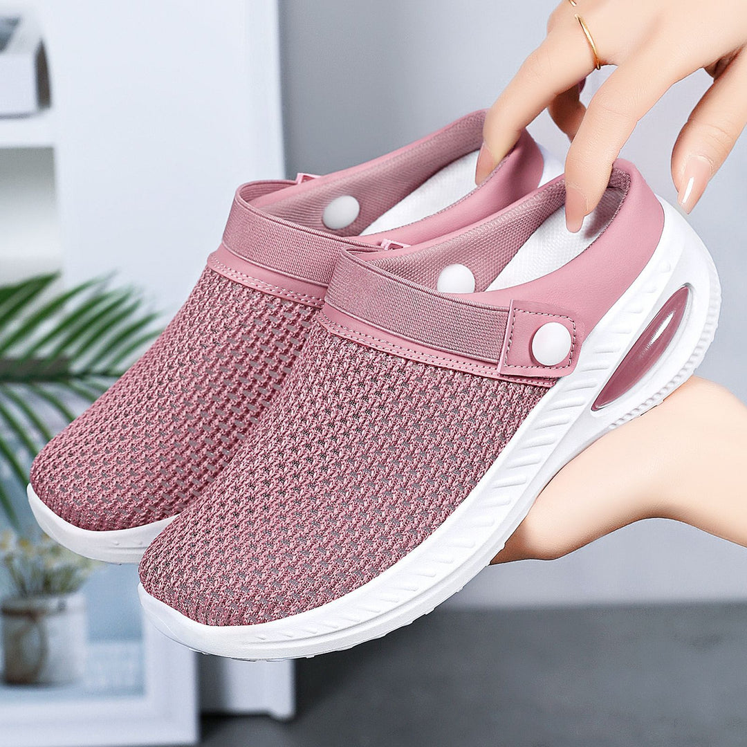 Damen Atmungsaktive Clogs mit elastischem Riemen EB
