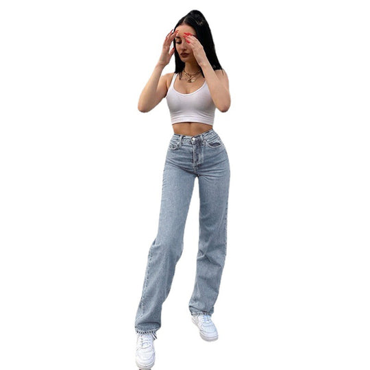 Damen lässige Mom-Jeans EB