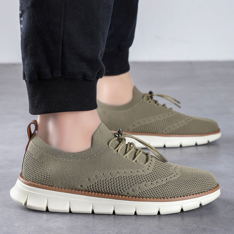 Damen Atmungsaktive Schnür-Sneaker mit flexiblem Obermaterial EB