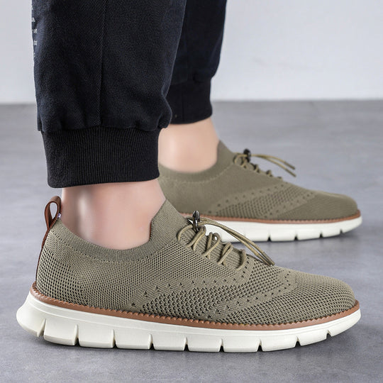 Damen Atmungsaktive Schnür-Sneaker mit flexiblem Obermaterial EB