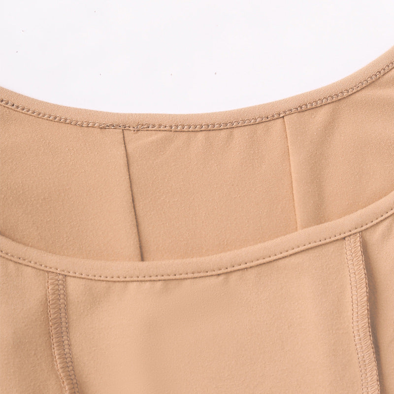Damen Langarm-Crop-Top mit raffiniertem Wickeldetail EB