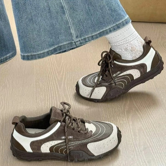 Damen Sportliche und atmungsaktive Sneakers mit rutschfester Sohle EB